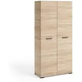 Masseno Drehtürenschrank ALBANO 90/186/56cm 2-türig Sonoma Eiche
