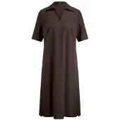 Peter Hahn Kleid Hemdkragen braun, 46