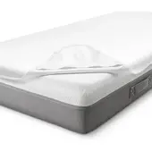 Sleezzz Vital wasserdichter Molton Matratzenschutz Fixspann 100 x 200 cm, Matratzenschoner aus 100% Baumwolle in weiß