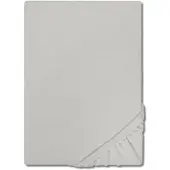 CloudComfort Basic Spannbettlaken Jersey-Stretch silber grau 120 x 200 cm