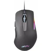 XTRFY M1 RGB, rechts, Optisch, USB Typ-A, 7200 DPI, Schwarz