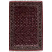 Theko Orientteppich "Benares Herati, handgeknüpft" Gr. 4, rot, B:170cm H:12mm L:240cm, Schurwolle, Teppiche, Orientteppich, reine Wolle, mit Fransen, Wohnzimmer
