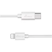 MediaRange MRCS215, 1 m, USB C, USB C/Lightning, USB 2.0, 0,48 Gbit/s, Weiß