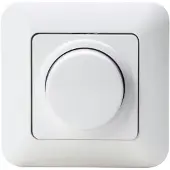 Kopp 844902012 CADIZ - LED Druck-Wechsel-Dimmer 3-30W, Farbe: arktisweiß