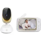 Motorola Babyphone mit Kamera - Babyphone VM85 Connect - Babykamera mit Farbdisplay - Steuerung mit App - inkl. Rückmeldefunktion und Nachtlicht