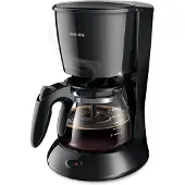 Philips Daily Collection Kaffeemaschine mit Glaskanne, 0,6 l, schwarz (HD7432/20)