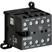 ABB K6-22Z-01 Kleinhilfsschütz, 2S+2Ö, 24 V 40-450 Hz GJH1211001R0221