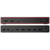 Lenovo ThinkPad USB4 Dock 5000 (with 135W Adapter), Kabelgebunden, USB4, 100 W, 1000 Mbit/s, Schwarz, Eclipse Black