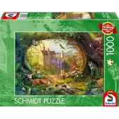 Schmidt Spiele 58878 Märchenschloss im Waldzauber Puzzle, 1.000 Teile, 1000 Stück(e), Flora & Fauna, 12 Jahr(e)