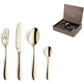 Amefa Oxford 1860ZVMDF3C40 Champagne, 24-teiliges Besteckset in einer Holzbox