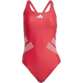Adidas - Women's 3 Bar Logo C-Back Suit - Badeanzug Gr 44 rot