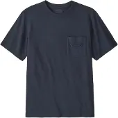 Patagonia - MW '95 Oval Logo Pocket Tee - T-Shirt Gr S blau