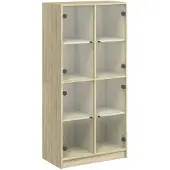 vidaXL Highboard mit Türen Sonoma-Eiche 68x37x142 cm Holzwerkstoff