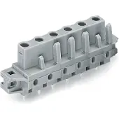 Wago 232-743/031-000 THT-Federleiste,gerade,Rastermaß 7,5 mm,grau 232743031000 - 10 Stück