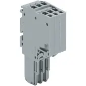 Wago 2020-204 2-Leiter-Federleiste,Push-in CAGE CLAMP,1,5 mm2,grau 2020204 - 50 Stück