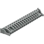 Wago 232-247/039-000 THT-Federleiste,abgewinkelt,Rastermaß 5 mm,grau 232247039000 - 10 Stück