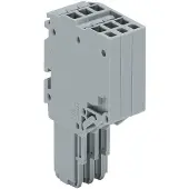 Wago 2020-210 2-Leiter-Federleiste,Push-in CAGE CLAMP,1,5 mm2,grau 2020210 - 25 Stück
