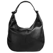 Cluty Shopper "Damen echt Leder, Made in Italy", Damen, Gr. B/H/T: 35cm x 33cm x 7cm onesize, schwarz, Leder, leicht glänzend, unifarben, Taschen Shopper, echt Leder, Made in Italy