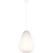 TRIO Weiße Design-Pendelleuchte Janine Ø 48cm