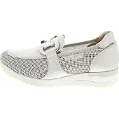 Caprice Damen Slipper Grau Leder-Textil-Mix Größe:39