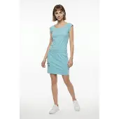 Ragwear Minikleid "PENELOPE UNI O" mit Kordelzug und Zierknopf
