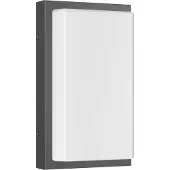 LCD LED-Außenwandleuchte Babett, Edelstahl, Glas, Sensor