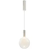 Maytoni Pendelleuchte Weiß LED - Moderne Hängeleuchte Metall & Glas