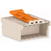 Wago 2091-1523/002-3000 1-Leiter-Stiftleiste,Push-in CAGE CLAMP,1,5 mm2,lichtgrau 209115230023000 - 200 Stück