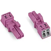 Wago 890-282/080-000 Buchse,2-polig,Kod. B,pink 890282080000 - 50 Stück
