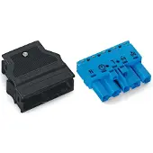 Wago 770-1115/022-000 Stecker,mit Zugentlastungsgehäuse,5-polig,blau 7701115022000 - 25 Stück