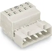 Wago 721-615/018-000 1-Leiter-Stiftleiste,CAGE CLAMP,2,5 mm2,lichtgrau 721615018000 - 25 Stück