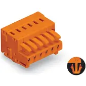 Wago 734-218/008-000 1-Leiter-Federleiste,CAGE CLAMP,1,5 mm2,orange 734218008000 - 25 Stück