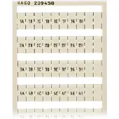Wago 209-458 WSB-Beschriftungskarte,als Karte,bedruckt,weiß 209458 - 5 Stück