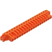 Wago 232-278/031-000 THT-Federleiste,abgewinkelt,Rastermaß 5,08 mm,orange 232278031000 - 10 Stück