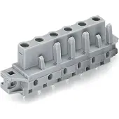 Wago 232-742/031-000 THT-Federleiste,gerade,Rastermaß 7,5 mm,grau 232742031000 - 25 Stück