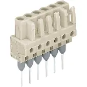 Wago 722-145/005-000 Federleiste für Reihenklemmen,Stifte 0,6 x 1 mm,gerade,lichtgrau 722145005000 - 25 Stück