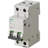 Siemens 5SL4263-7 Leitungsschutzschalter 400V 10kA, 2-polig, C, 63A 5SL42637