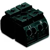 Wago 862-1552/999-950 4-Leiter-Geräteanschlussklemme,für Anwendungen Ex e II geeignet,ohne PE-Kontakt,schwarz 8621552999950 - 500 Stück