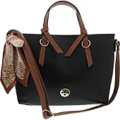 Rieker Damen Handtasche Shopper Schulterriemen H1507, Farbe:Schwarz