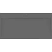 Ideal standard Ultra Flat S i.life Rechteck-Brausewanne, 1600x800x30mm, T5225FS, Farbe: Quarzgrau