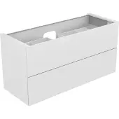 Keuco EDITION 11 Waschtischunterschrank, 2 Frontauszüge, 1400x700x535mm, 31362280000, Korpus/Front: Cashmere Lack Seidenmatt / Cashmere Glas satiniert