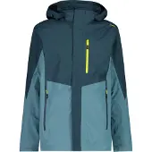 CMP Regenjacke mit abnehmbarer Kapuze petrolblau Herren