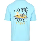 Shiwi T-Shirt Finn Coral Coast Rückenprint Hellblau