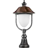 LCD Sockelleuchte 1157, schwarz/kupfer