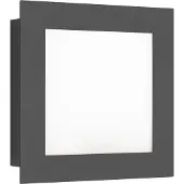LCD LED-Wandleuchte graphit 3000K 12W IP44 3007LED