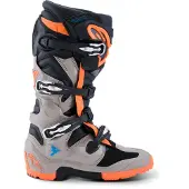 Alpinestars Tech 7 Enduro Stiefel Black Warm Gray Orange Fluo