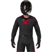 Alpinestars Honda Racer Iconic Jersey Schwarz Rot Größe M