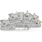 Wago 2203-6560 Installationsetagenklemme,mit Betätigungsöffnung und Drücker,2,5 mm2,grau 22036560 - 50 Stück
