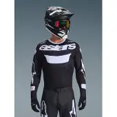 Alpinestars Racer Air Riway Motocross Jersey, schwarz/weiß, L