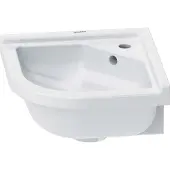 Duravit Eck-Handwaschbecken Starck 3 43x38cm, m HL, ÜL, Hahnlochbank, weiß